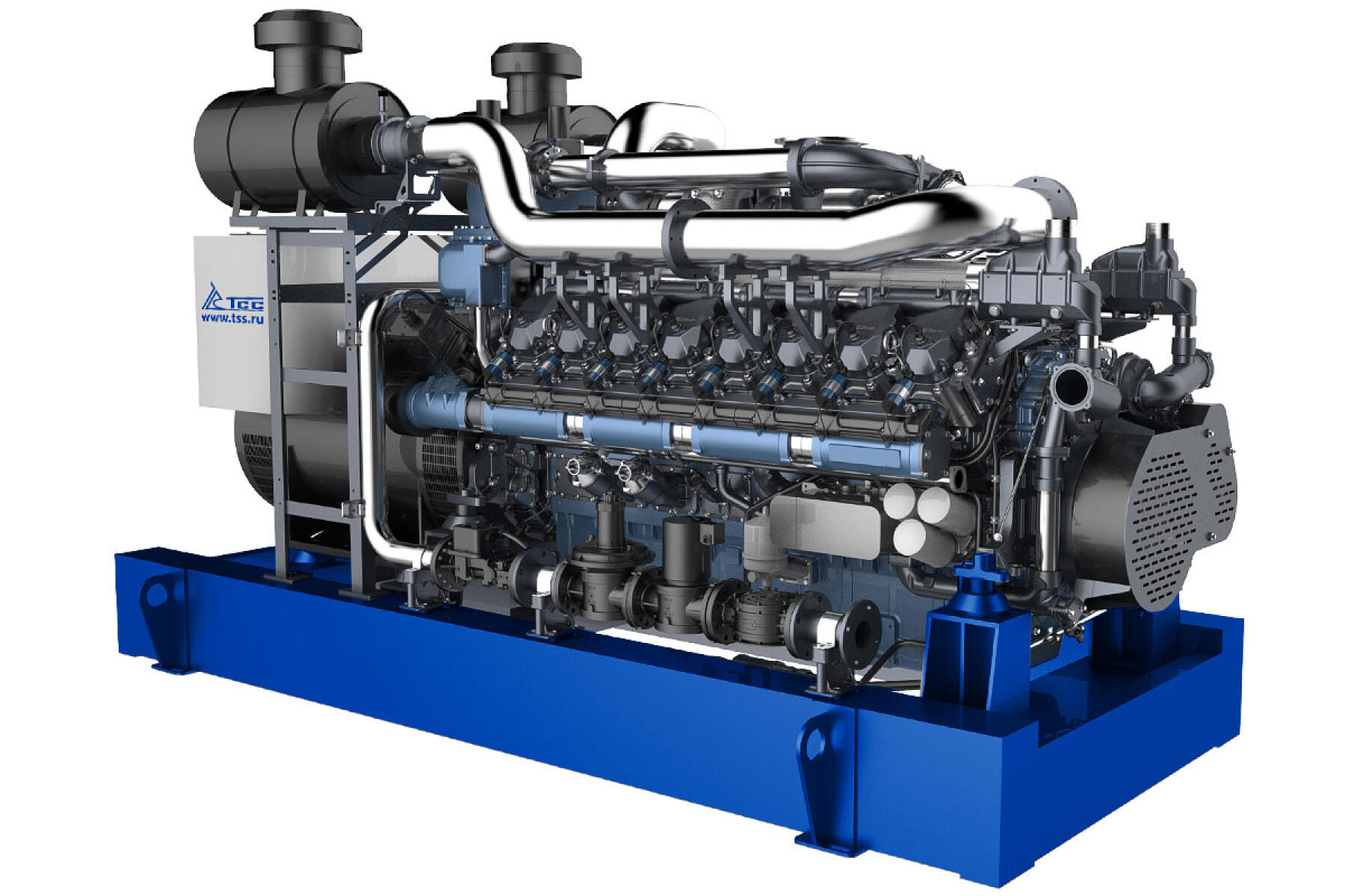 Газопоршневая электростанция 1 МВт TSS GE-Bd-1000LS CHP OG на двигателе BAU