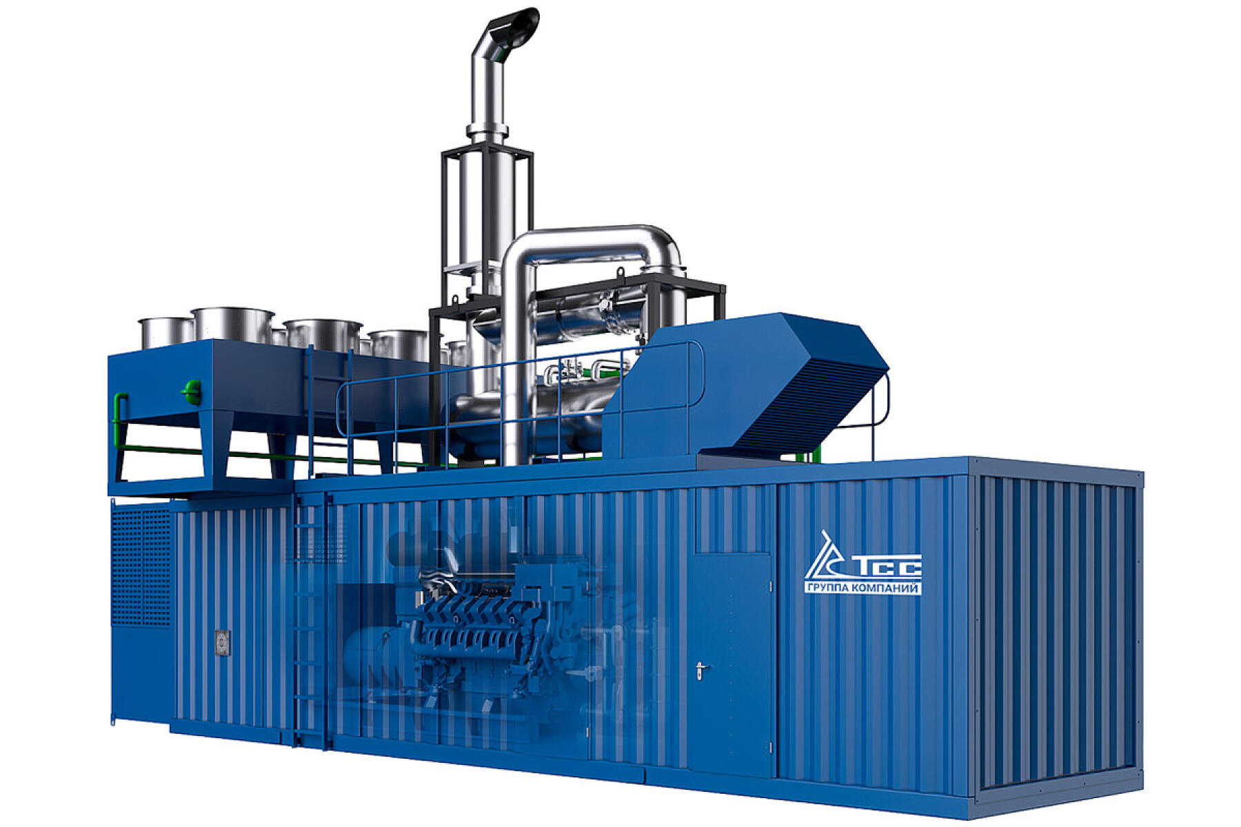 Газопоршневая электростанция 1,4 МВт TSS GE-Bd-1400LS CHP CG на двигателе B Газопоршневая электростанция 1,4 МВт TSS GE-Bd-1400LS CHP CG на двигателе B