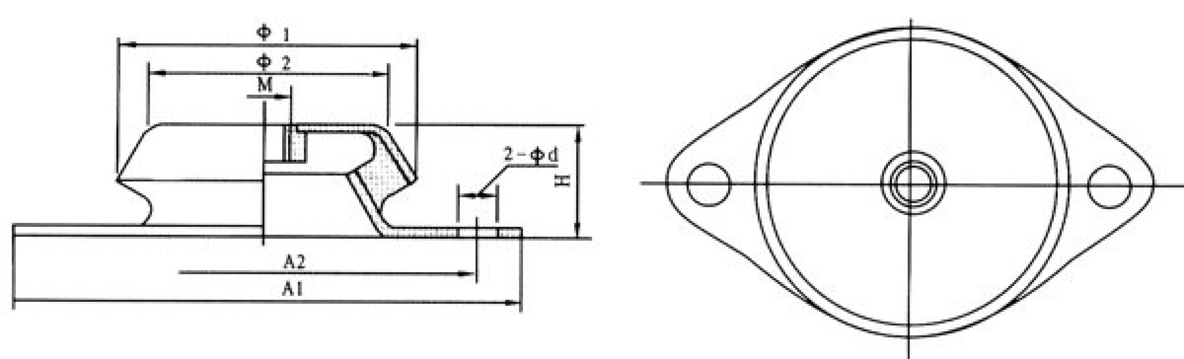 Амортизатор двигателя для АД-1000 (ZA-49-80) Амортизатор двигателя для АД-1000 (ZA-49-80)