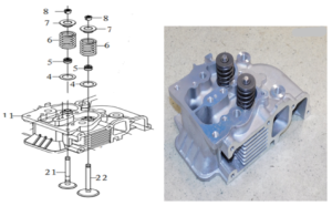 Головка блока цилиндра в сборе Diesel 178FE/Cylinder head assembly 178FE, TSS PDST80E, E-01/№26 (70010-01896-21) Головка блока цилиндра в сборе Diesel 178FE/Cylinder head assembly 178FE, TSS PDST80E, E-01/№26 (70010-01896-21)