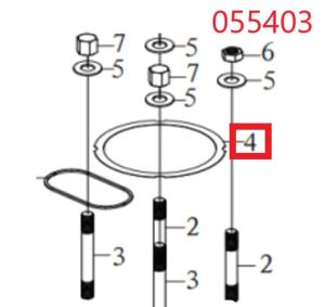 Прокладка головки блока цилиндра SDG 6500(..),CP192FE Cm / Cylinder head gasket (33048-00638-00)