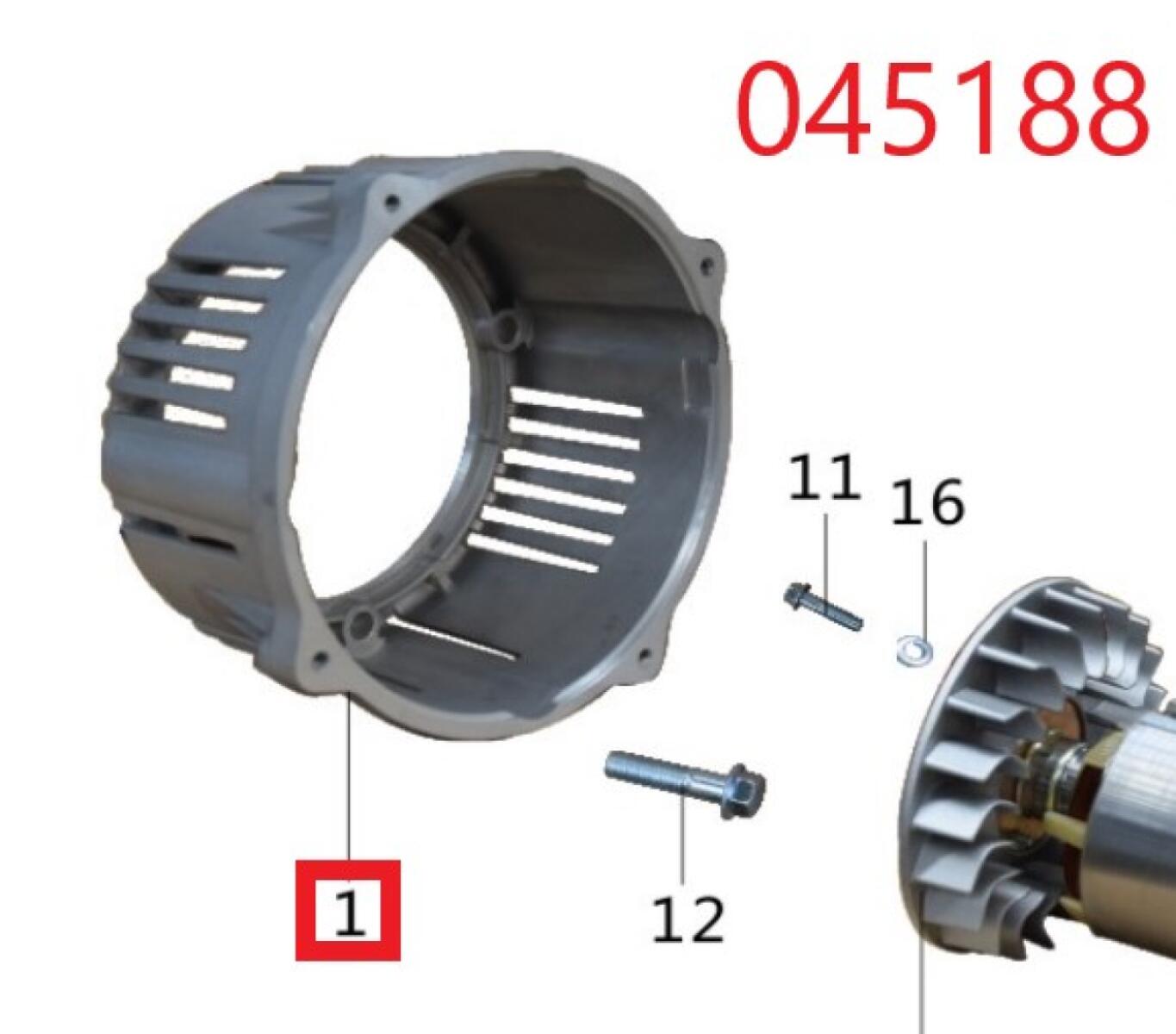 Крышка альтернатора (к двигателю) SDG 5000(..)-7500(..),C188FD,C192FD,C195FD-A / Alternator cover to the engine C188FD,C192FD,C195FD-A (31158) Крышка альтернатора (к двигателю) SDG 5000(..)-7500(..),C188FD,C192FD,C195FD-A / Alternator cover to the engine C188FD,C192FD,C195FD-A (31158)