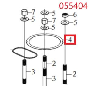 Прокладка головки блока цилиндра SDG 7500(..),CP195FE Cm / Cylinder head gasket (33048-00732-00)