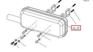 Глушитель SDG 10000(..),LT290FE Lt / Muffler (1.02.08.01.0016)