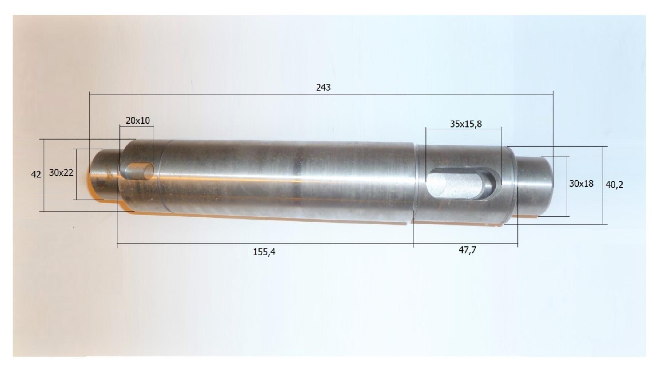 Вал ведомый TSS-WP320/Ecc.rotary shaft, driven, №29 (CNP330A008-29) Вал ведомый TSS-WP320/Ecc.rotary shaft, driven, №29 (CNP330A008-29)