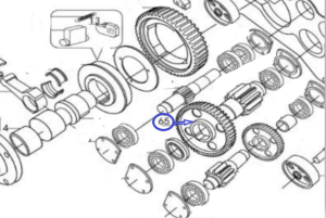 Шестерня ведомая TSS GQ 52A/GQ52A III GEAR, №65 (60001038) Шестерня ведомая TSS GQ 52A/GQ52A III GEAR, №65 (60001038)