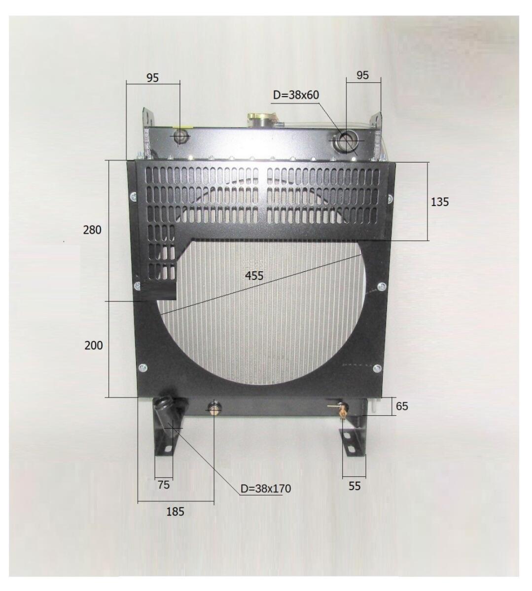 Радиатор охлаждения TDR-K 25 4L/Radiator, Радиатор охлаждения TDR-K 25 4L/Radiator,