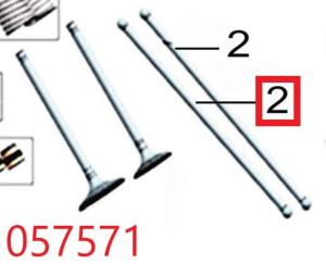 Штанга толкателя клапана SGG 17000(..)-18000(..),2V90F Lf / Push rod 2V90F (14210-A2910-0003) Штанга толкателя клапана SGG 17000(..)-18000(..),2V90F Lf / Push rod 2V90F (14210-A2910-0003)