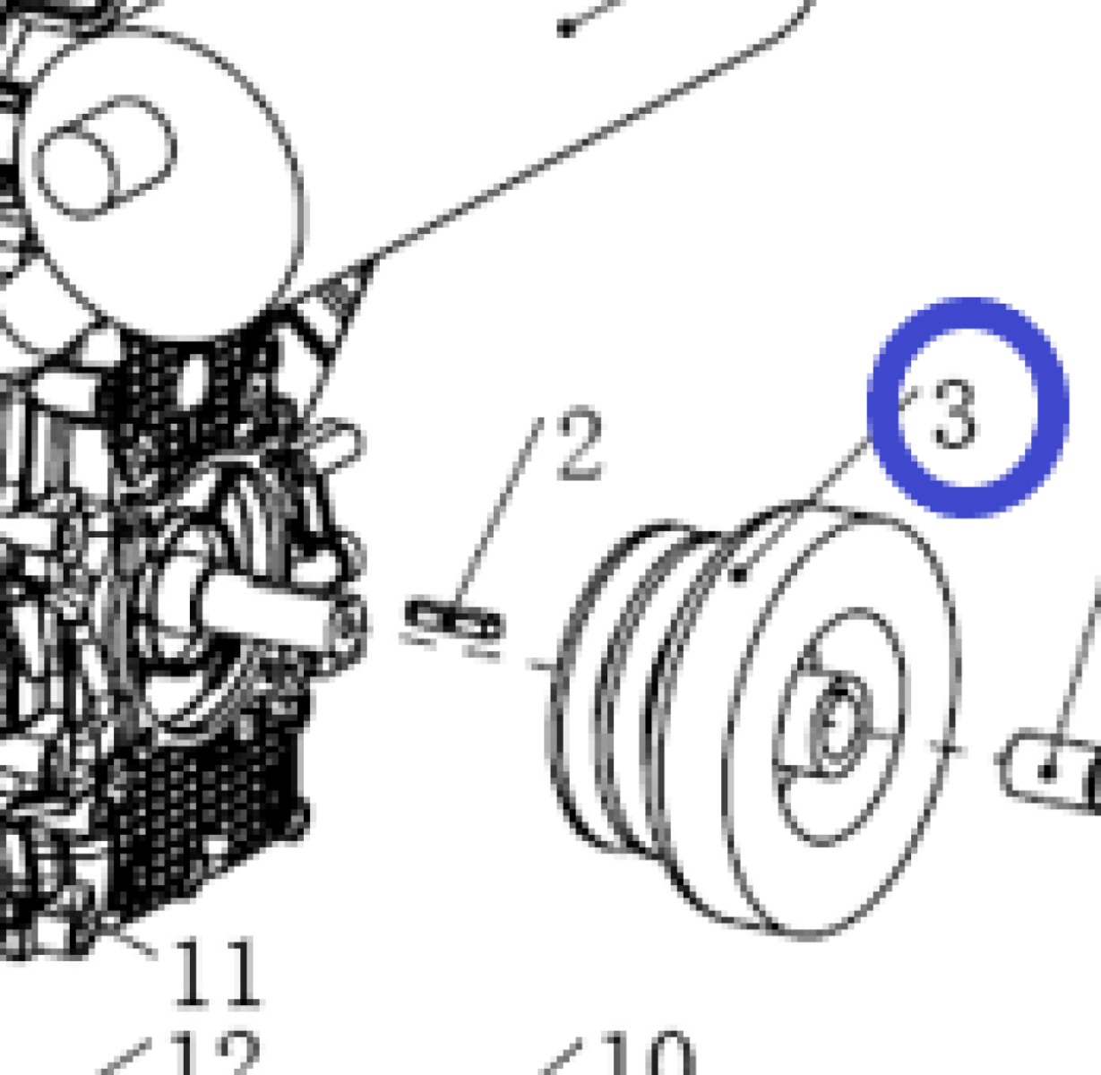 Муфта центробежная TSS DRD 2000H&L/Clutch drum, engine, №3 (CNMG36-C003) Муфта центробежная TSS DRD 2000H&L/Clutch drum, engine, №3 (CNMG36-C003)