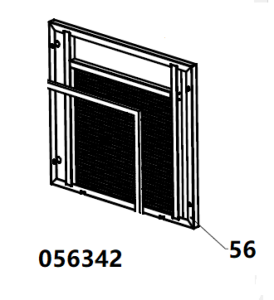 Панель боковая задняя TSS DUAL DWG-500 / Position 56 - Back side panel (33014-00475-01)