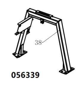 Кронштейн силовой TSS DUAL DWG-500 / Position 38 - The suspension loop stents (20014-00172-00)