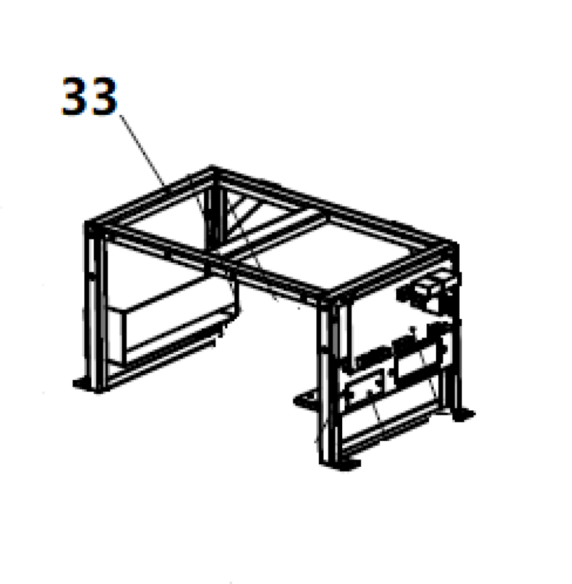 Корпус блока управления TSS DUAL DWG-500 / Position 33 - Electric control box bracket (33014-00445-00) Корпус блока управления TSS DUAL DWG-500 / Position 33 - Electric control box bracket (33014-00445-00)