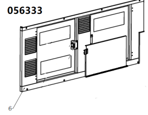 Панель защитного кожуха боковая правая TSS DUAL DWG-500 / Position 6 - Right-side plate (33014-02539-00)