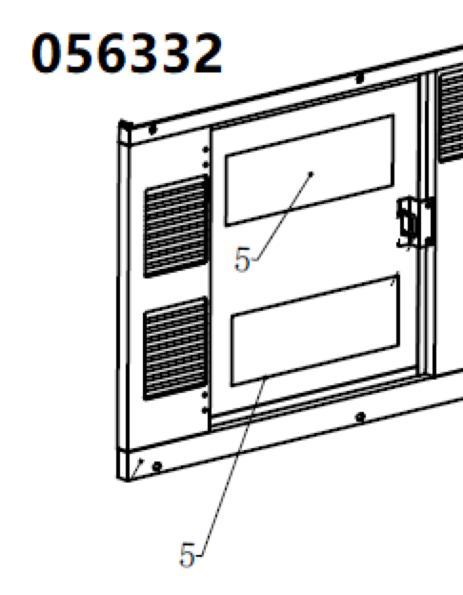 Шумоизоляция боковой двери TSS DWG-500 / Position 5 - Side door sound-absorbing cotton (60007-01235-00) Шумоизоляция боковой двери TSS DWG-500 / Position 5 - Side door sound-absorbing cotton (60007-01235-00)
