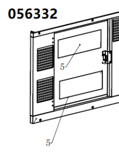 Шумоизоляция боковой двери TSS DWG-500 / Position 5 - Side door sound-absorbing cotton (60007-01235-00)