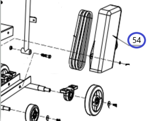 Кожух ремня TSS RH-500/Belt cover TSS RH-500, №54 (Q500-54) Кожух ремня TSS RH-500/Belt cover TSS RH-500, №54 (Q500-54)