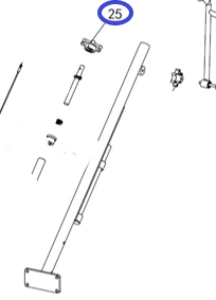 Гайка штока регулировочного винта TSS DMD1000H,L/Handle wheel B TSS DMD, №25 (PT3625) Гайка штока регулировочного винта TSS DMD1000H,L/Handle wheel B TSS DMD, №25 (PT3625)