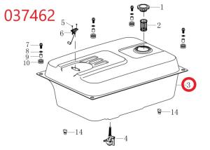 Бак топливный SGG 16000(.L.)-18000(.L.) Lt / Fuel tank (170501253-0002)