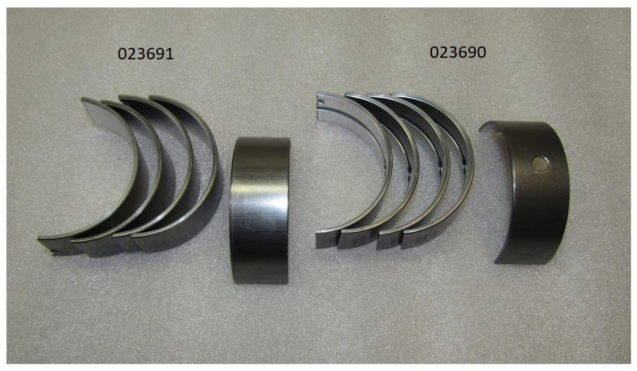 Вкладыши подшипника коренного верхние Ricardo Y485BD; TDK 17 4L (к-т из 5 шт)/Main bearing (upper sh Вкладыши подшипника коренного верхние Ricardo Y485BD; TDK 17 4L (к-т из 5 шт)/Main bearing (upper sh
