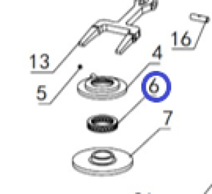 Подшипник плоский TSS DMD/DMR1000H,L/Plane bearing TSS DMD/DMR1000, №6 (PT3606)