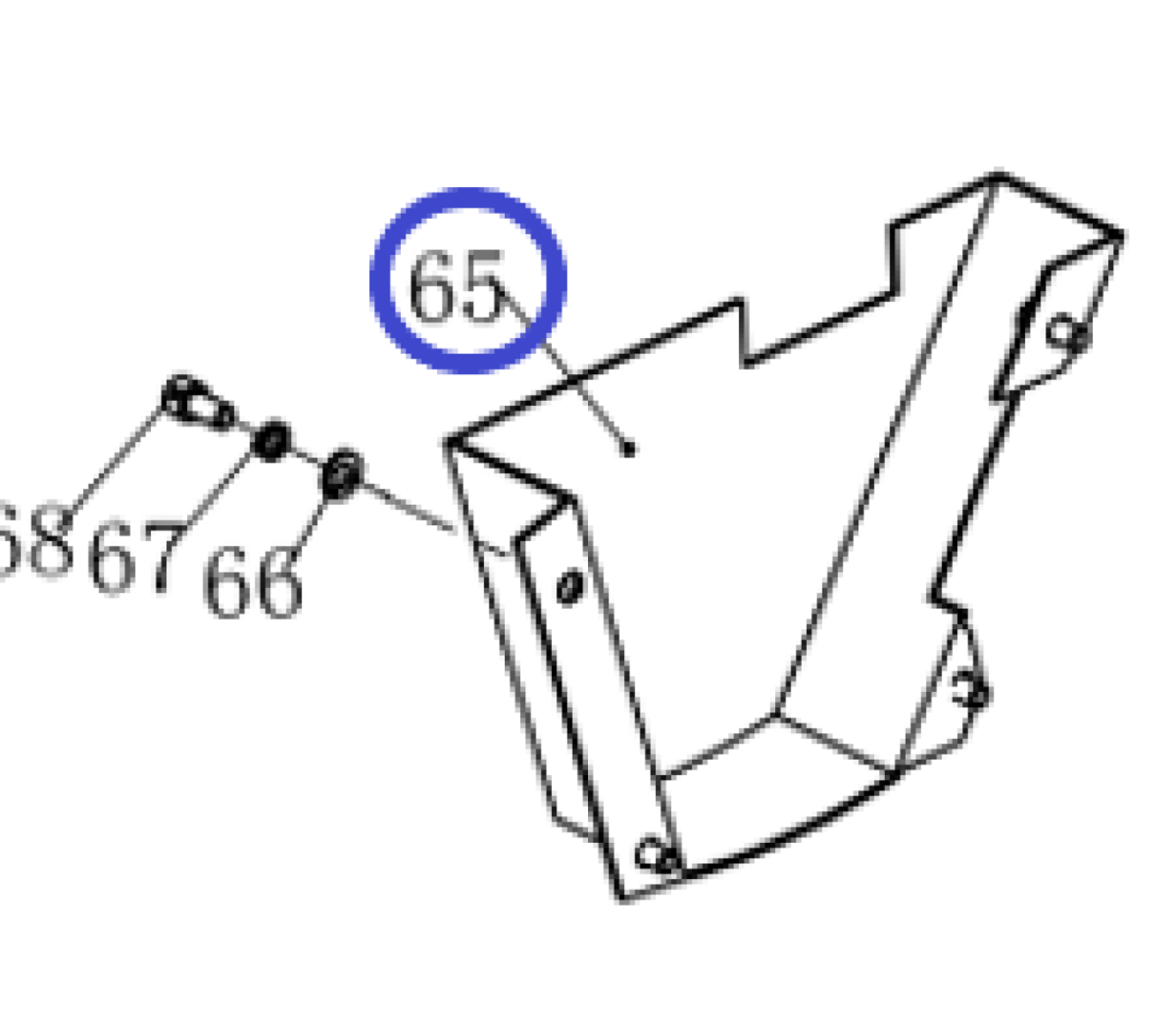 Кожух ремня нижний TSS-WP265YH/Belt cover (blow), №65 (CNP330Y003-65) Кожух ремня нижний TSS-WP265YH/Belt cover (blow), №65 (CNP330Y003-65)