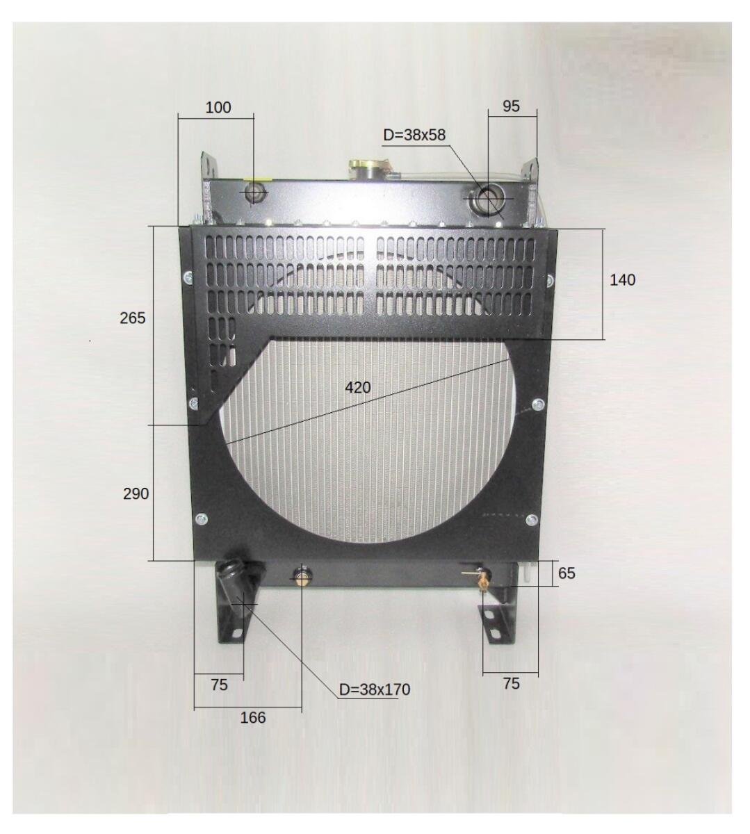 Радиатор охлаждения TDК 14,17 4L/Radiator assembly Радиатор охлаждения TDК 14,17 4L/Radiator assembly