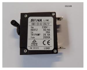 Выключатель автоматический (одинарный) 26A SGG 6000EHNA / AC circuit breaker Выключатель автоматический (одинарный) 26A SGG 6000EHNA / AC circuit breaker