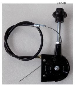 Рычаг газа в сборе с тросиком TSS-VP120TL(H)/Throttle switch+Throttle wire, №29+№32 (C150T-29+C150T-32)