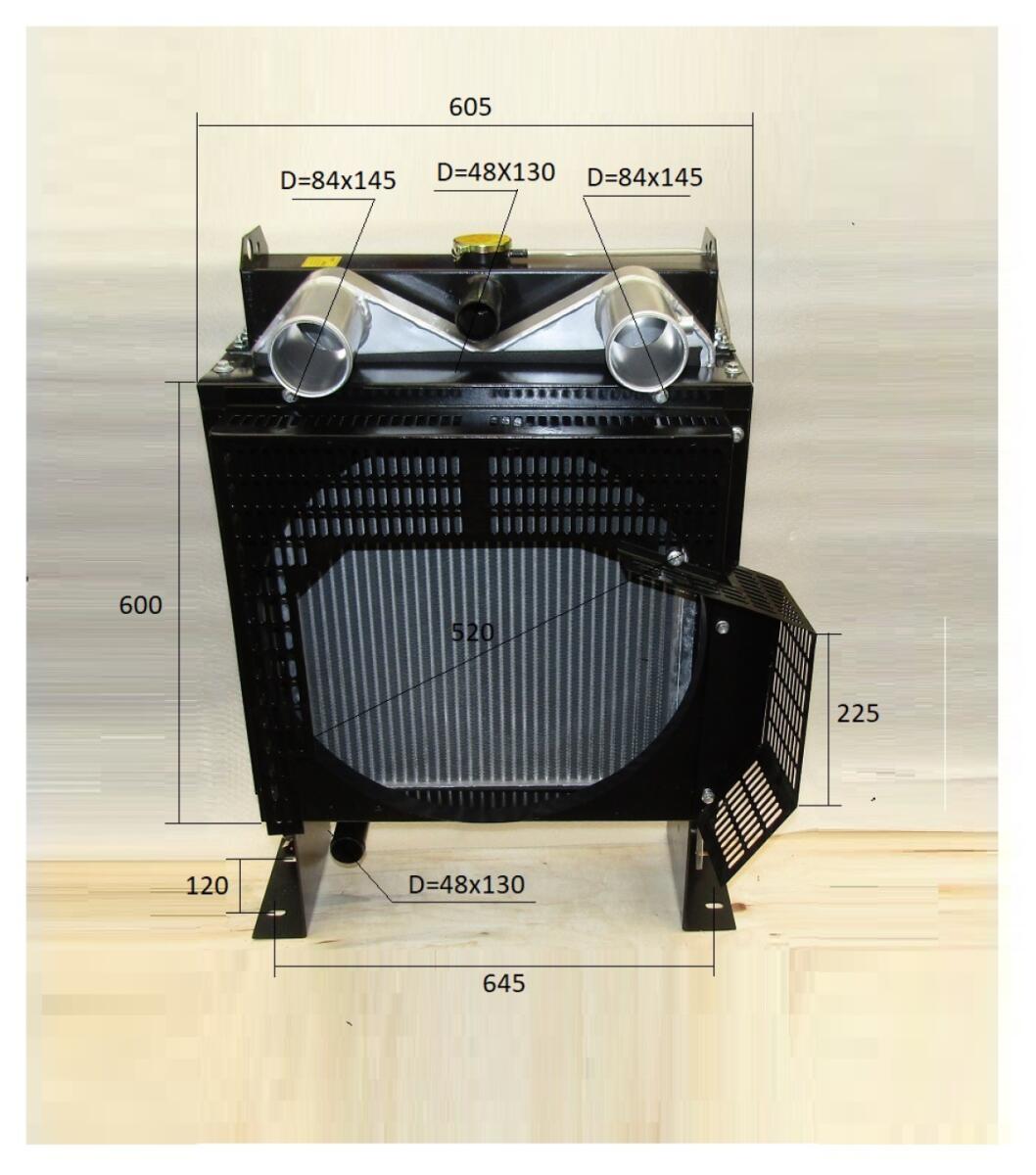 Радиатор охлаждения с интеркулером Ricardo R4105ZLDS1; TDK56, 66 4LT (с интеркулером)/Radiator