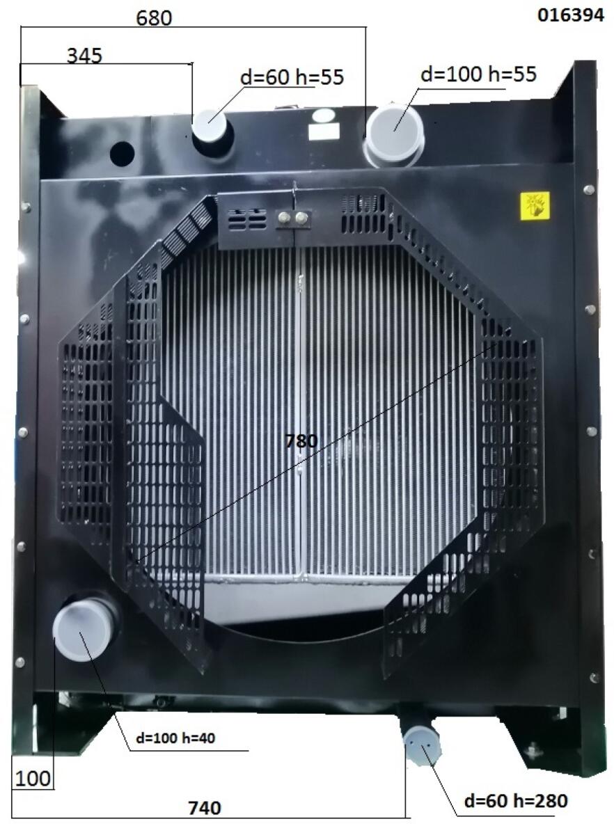 Радиатор охлаждения Baudouin 6М16/Radiator (1001053397)