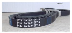 Ремень приводной TDR-K 18 4L;TDR-K 22 4L/V - belt , water pump,B-1067 Li 1107 Lw Ремень приводной TDR-K 18 4L;TDR-K 22 4L/V - belt , water pump,B-1067 Li 1107 Lw