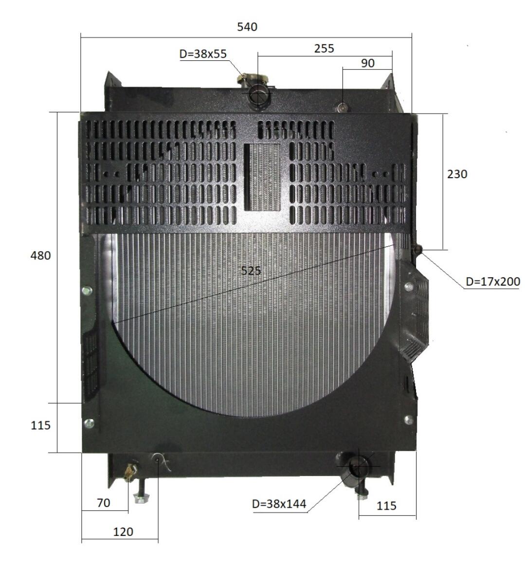 Радиатор охлаждения Ricardo N4105DS; TDK-N 38 4LT/Radiator assembly Радиатор охлаждения Ricardo N4105DS; TDK-N 38 4LT/Radiator assembly