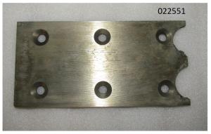 Пластина направляющая ножа TSS GQ 52A/GQ52A WEAR-RESISTING PLATE (STEEL-CAST) DOUBLE SOCKET, №3 (60001095)
